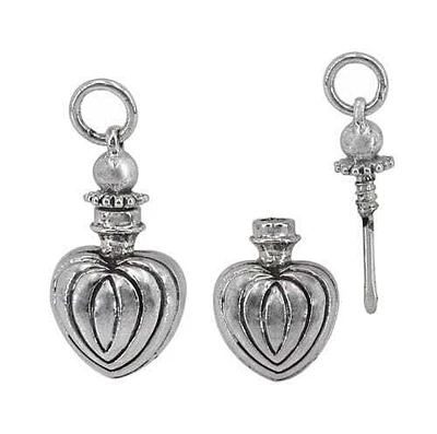 Sterling Silver, 26X14mm Bottle Pendant