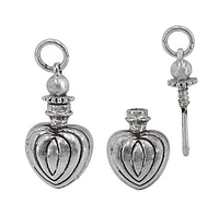 Sterling Silver, 26X14mm Bottle Pendant