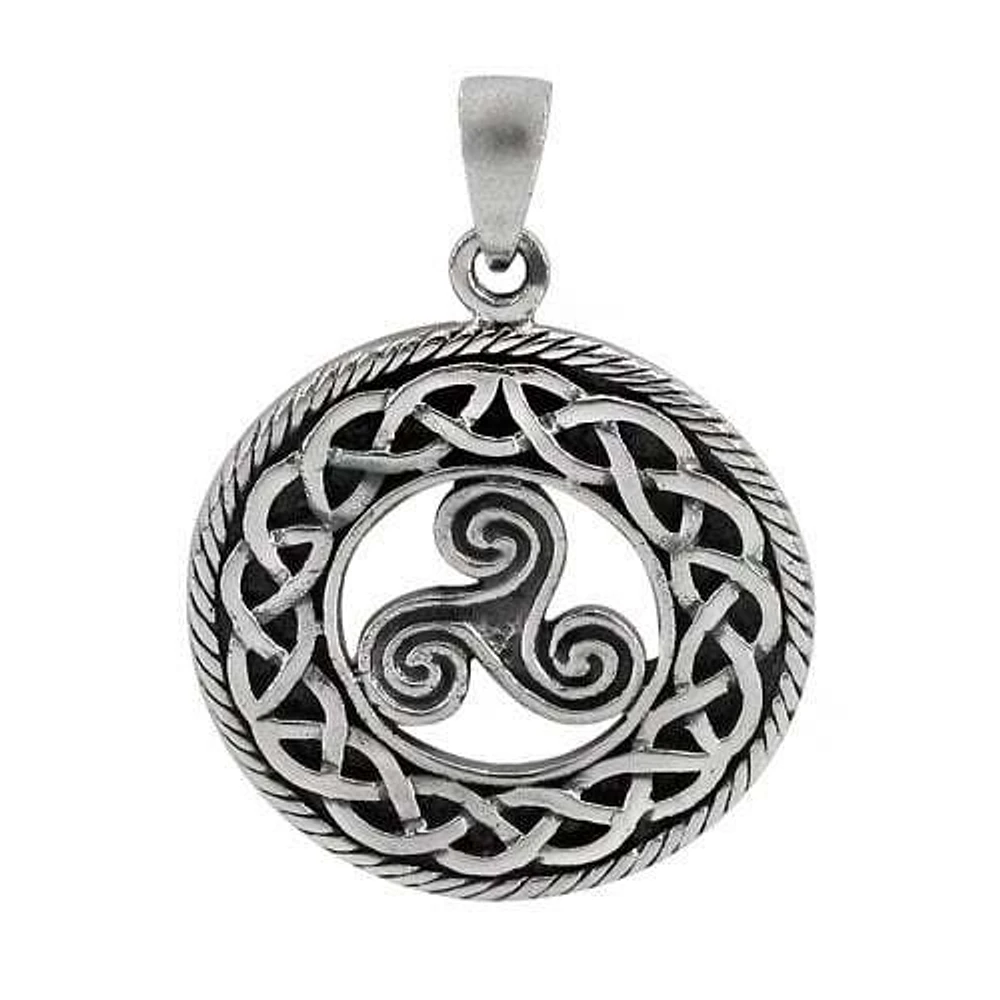 Sterling Silver Triskele Pendant