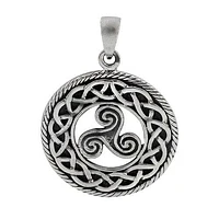 Sterling Silver Triskele Pendant