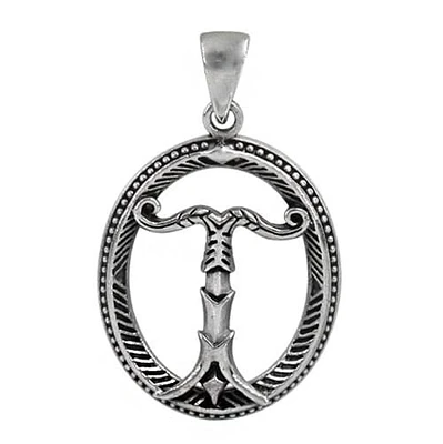 Sterling Silver Irminsul Viking Pendant