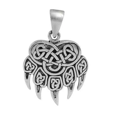 Sterling Silver Bear Claw Pendant