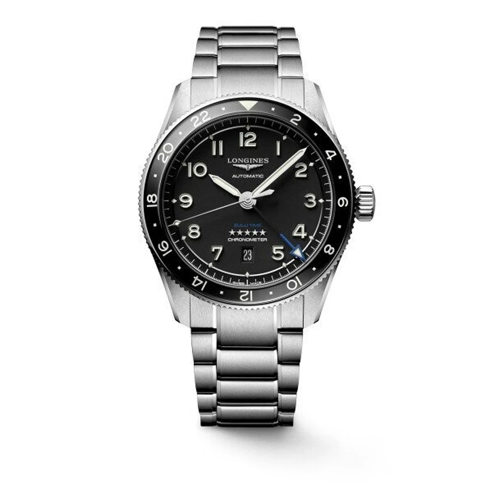 Longines Spirit Zulu Time Black Dial 42 MM Automatic L38124536