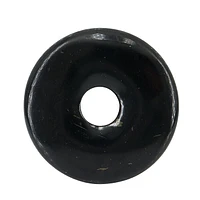 Shungite Pendant, 50mm Donut Shape, 8mm Thickness, 12mm Hole