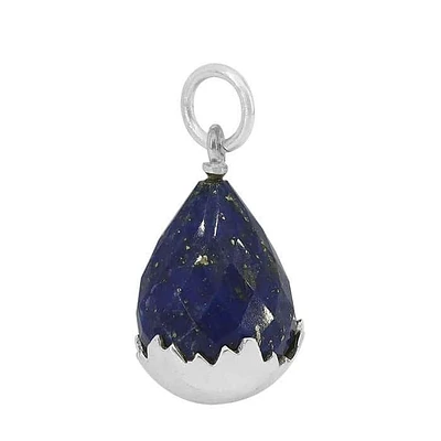 Sterling Silver, 12X19mm Lapis Lazuli Pendant