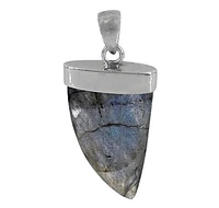 Sterling Silver, 16X23mm Stone Pendant. Colour And Size May Vary