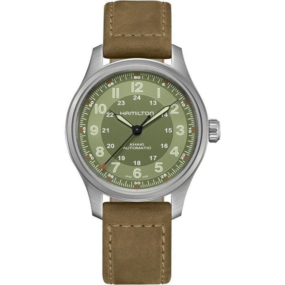 Khaki Field Titanium Green Dial 42MM Automatic H70545560