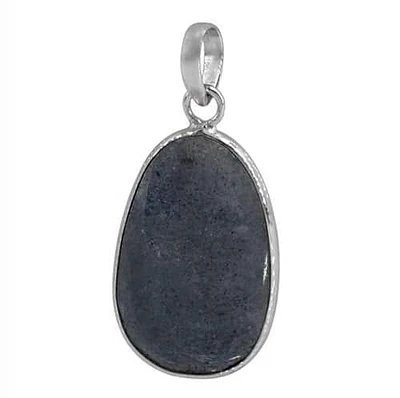 Sterling Silver Stone Pendant, 27X17mm(Stone)