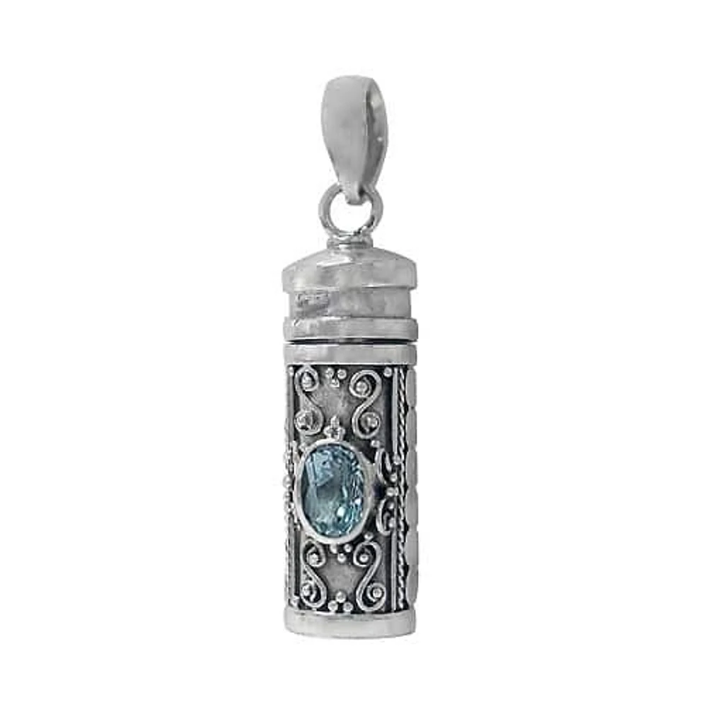 Sterling Silver, 9X29mm Poison Pendant