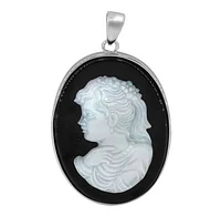 Sterling Silver Cameo Pendent