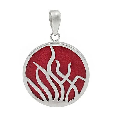 Sterling Silver Stone Pendant, Colour And Size May Vary