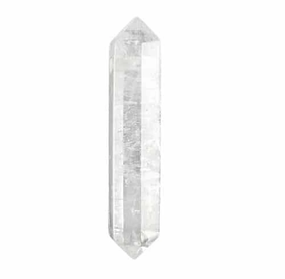 Double Point, 11X51mm Crystal Pendant With 2.5mm Hole