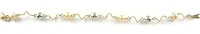 10K Bead Link Yellow & White Gold Bracelet