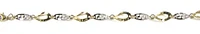 10K Multi Link Yellow & White Gold Bracelet