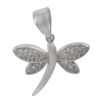Rhodium Plated On Sterling Silver, Fancy Style