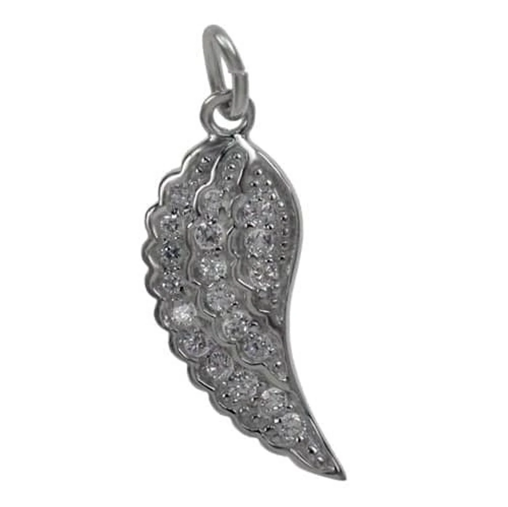 Rhodium Plated On Sterling Silver, Fancy Style