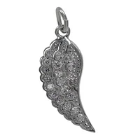 Rhodium Plated On Sterling Silver, Fancy Style