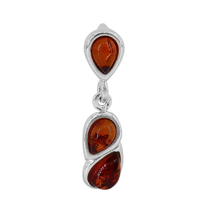 Sterling Silver, Amber Pendant