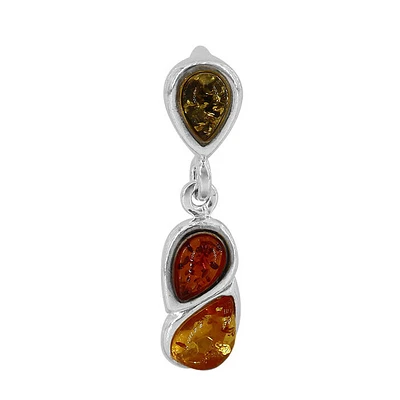 Sterling Silver, Amber Pendant