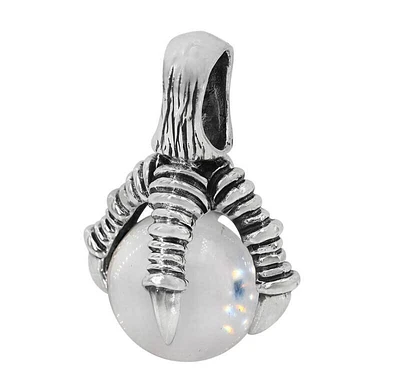 Sterling Silver, Claw Pendant With 18mm Crystal Ball, 25X26mm