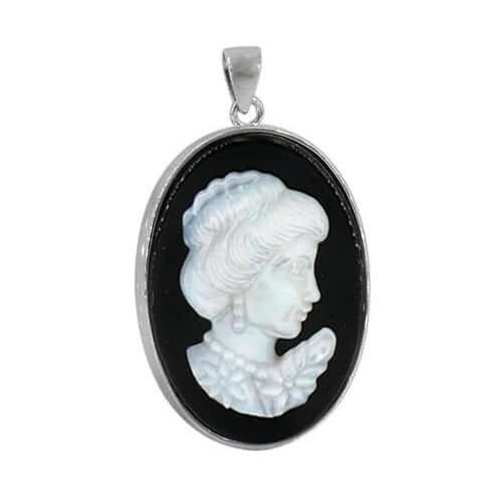 Sterling Silver Cameo Pendent