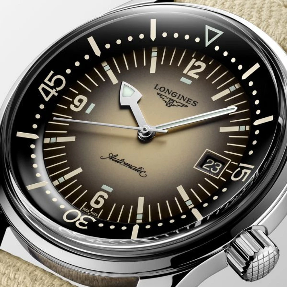 The Longines Legend Diver Beige Dial 42 MM Automatic L37744302