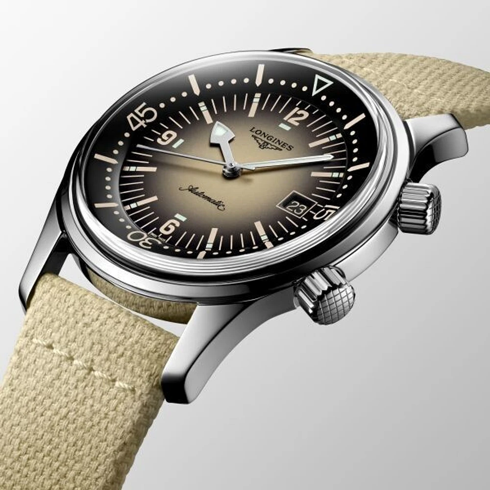 The Longines Legend Diver Beige Dial 42 MM Automatic L37744302