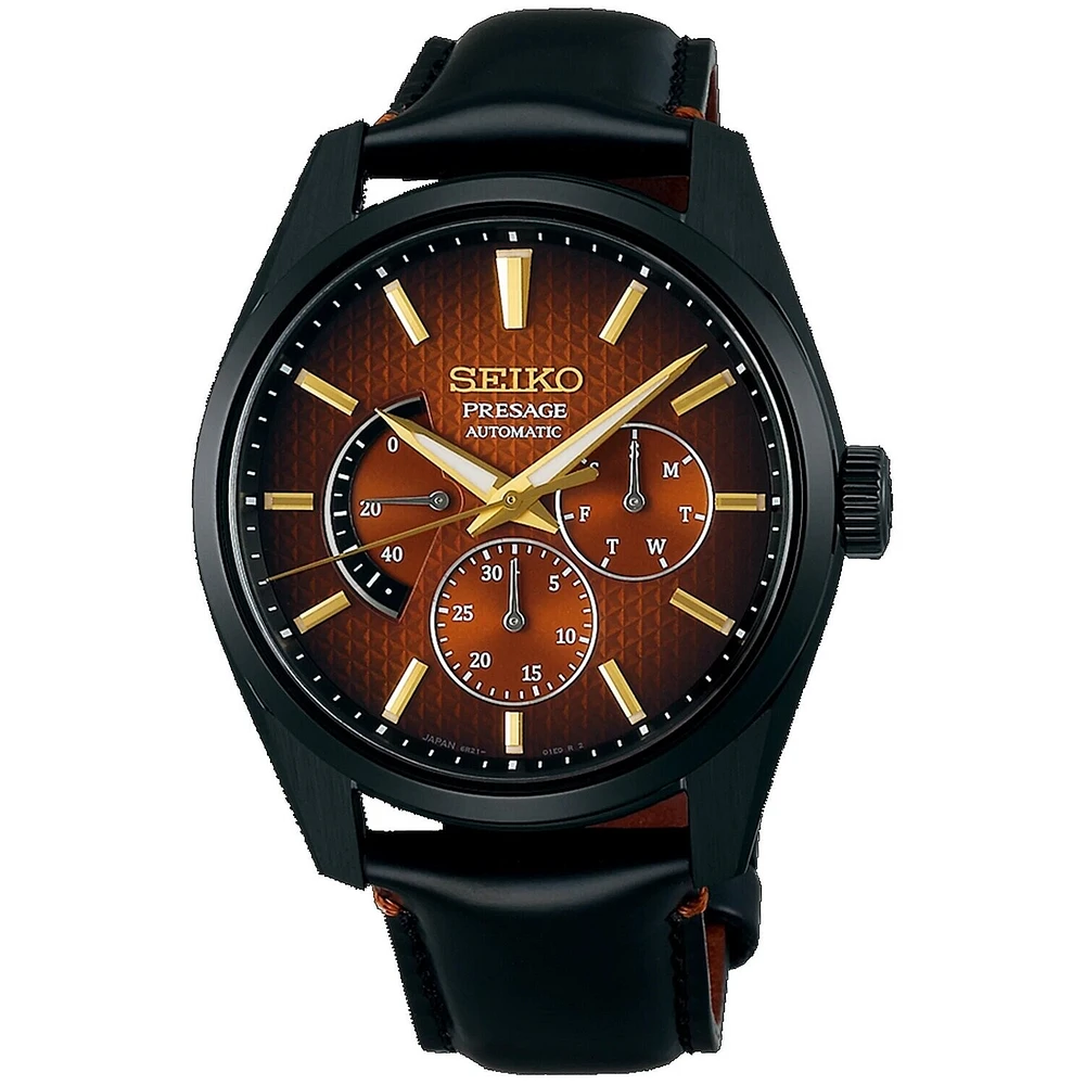 Seiko Presage Red Dial 40mm Sharp Edge Chronograph Kabuki-inspired Limited Edition SPB329