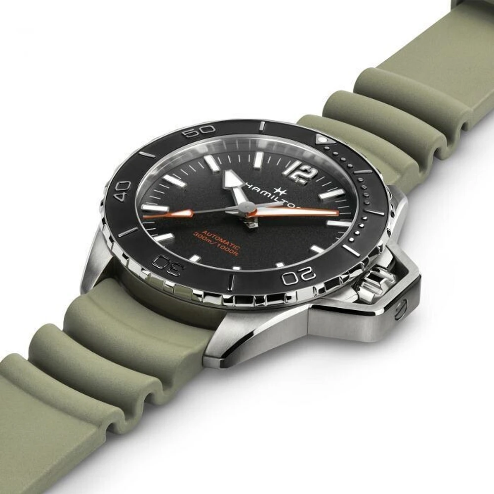 Khaki Navy Frogman Black Dial 46MM Automatic H77825331