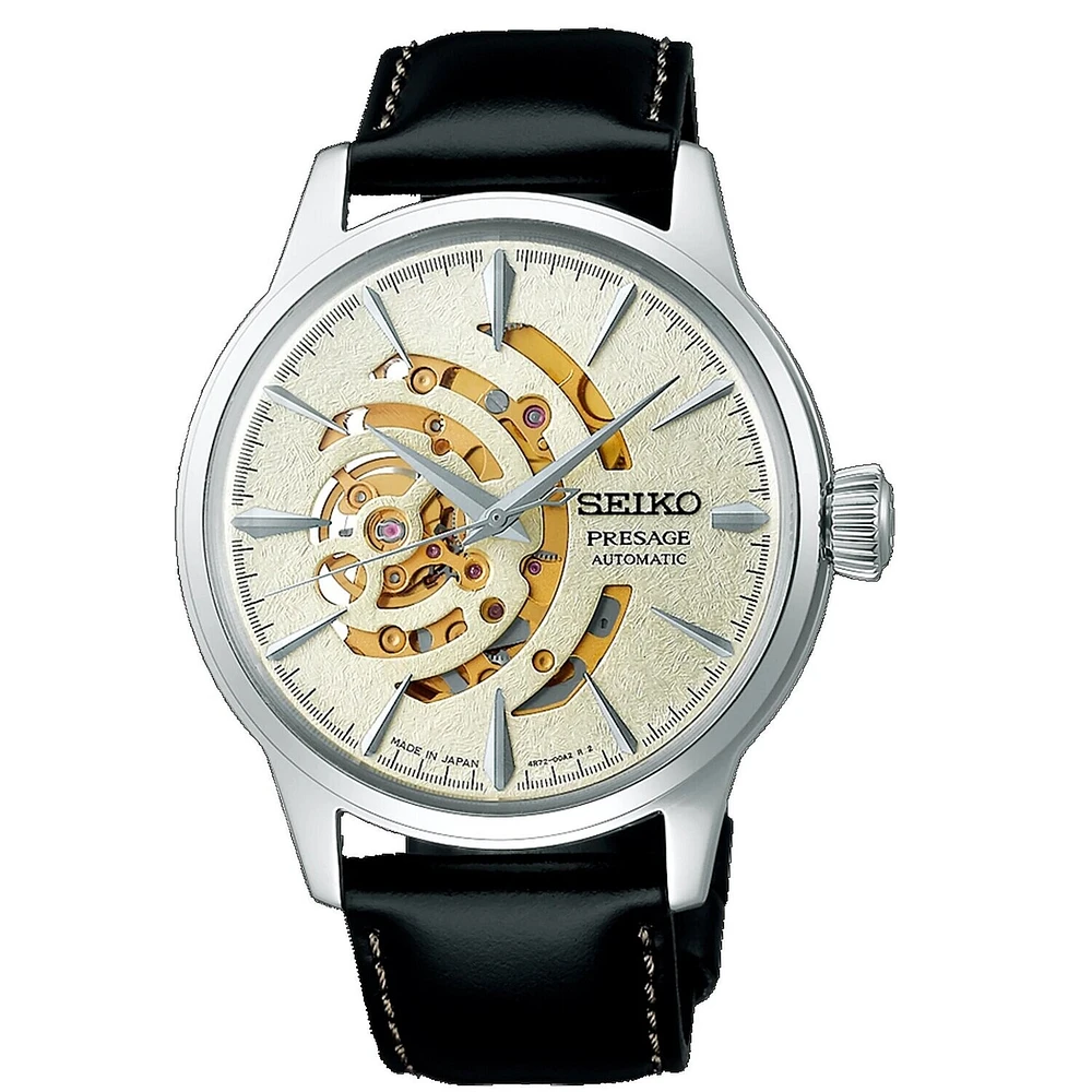 Seiko Presage Silver Dial 41MM Cocktail Time Star Bar Limited Edition SSA455