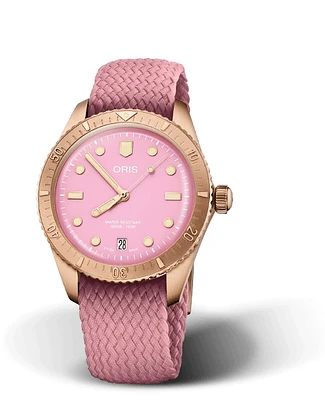 Oris Aquis Divers Sixty-Five Pink Dial 38MM Automatic