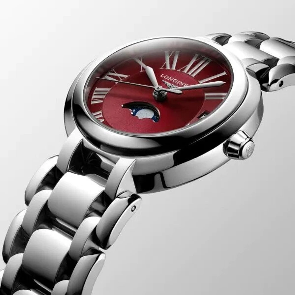 Longines PrimaLuna Red Dial 31MM Quartz L81154926