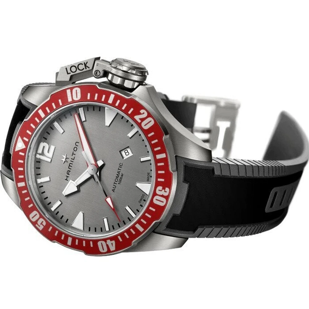 Khaki Navy Frogman Grey Dial 46MM Titanium Automatic H77805380