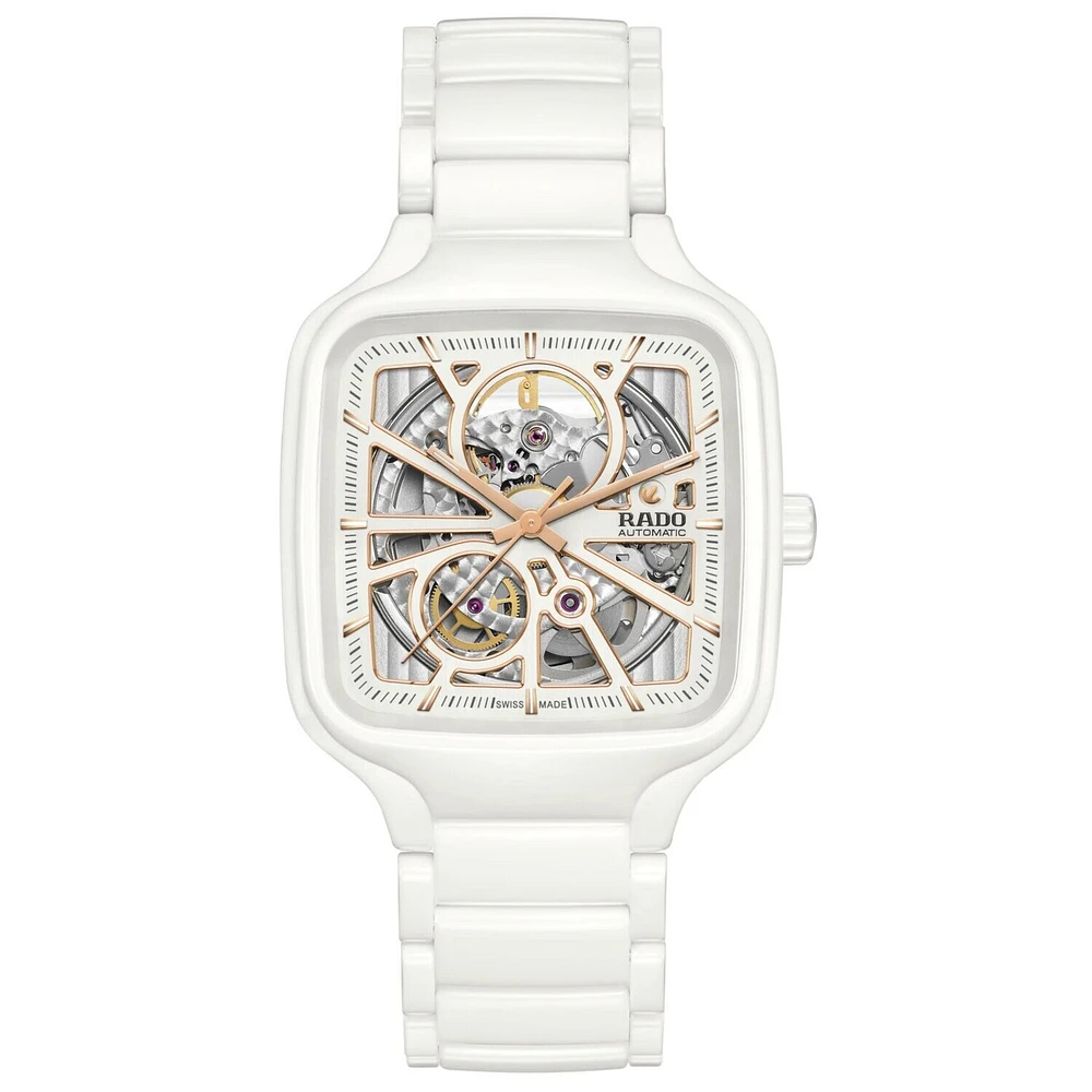 True Square Open Heart White Dial 38MM Automatic R27073012