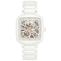 True Square Open Heart White Dial 38MM Automatic R27073012