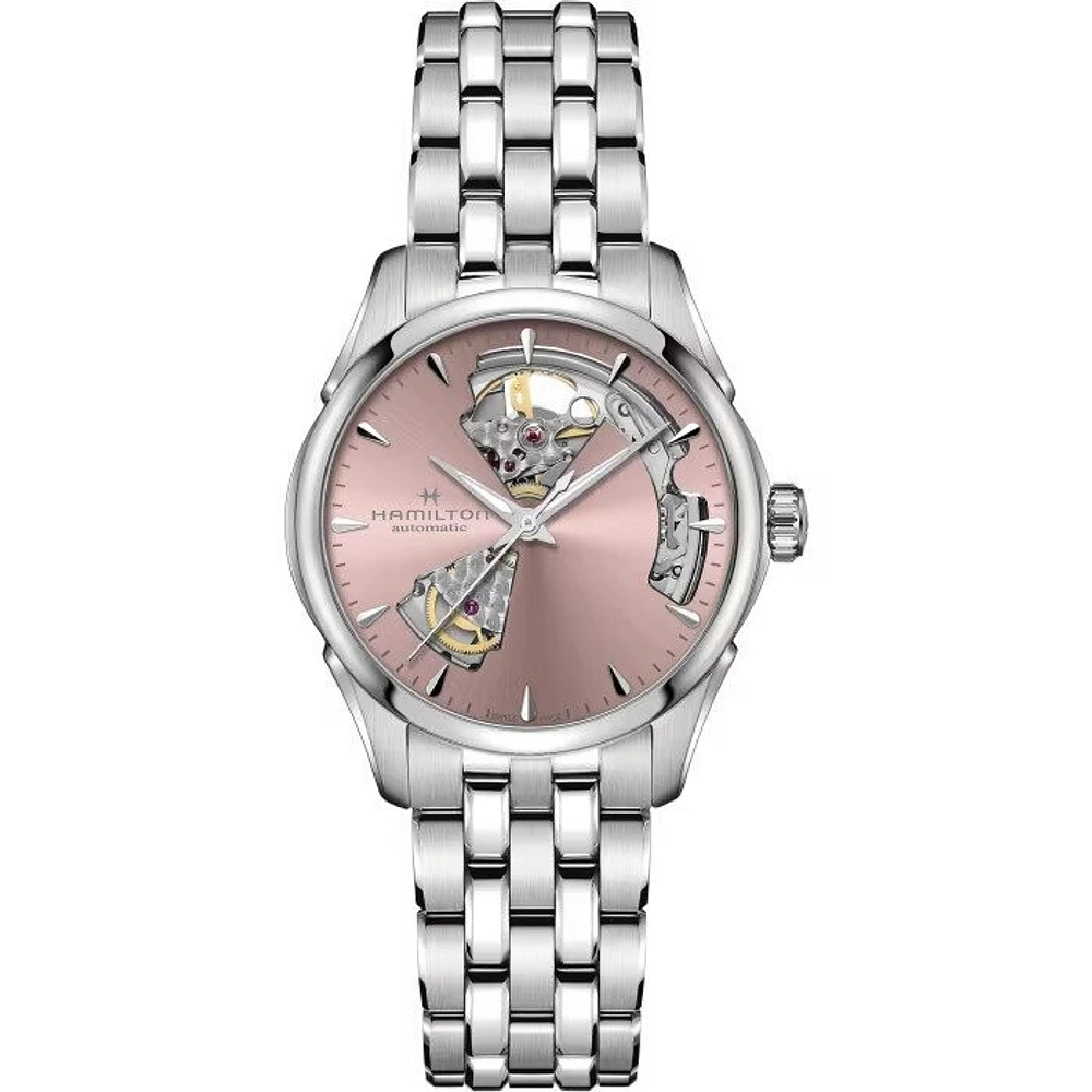 Jazzmaster Open Heart Lady Auto Pink Dial 36MM Automatic H32215170