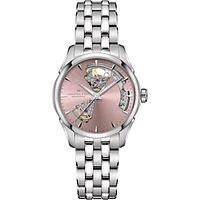 Jazzmaster Open Heart Lady Auto Pink Dial 36MM Automatic H32215170