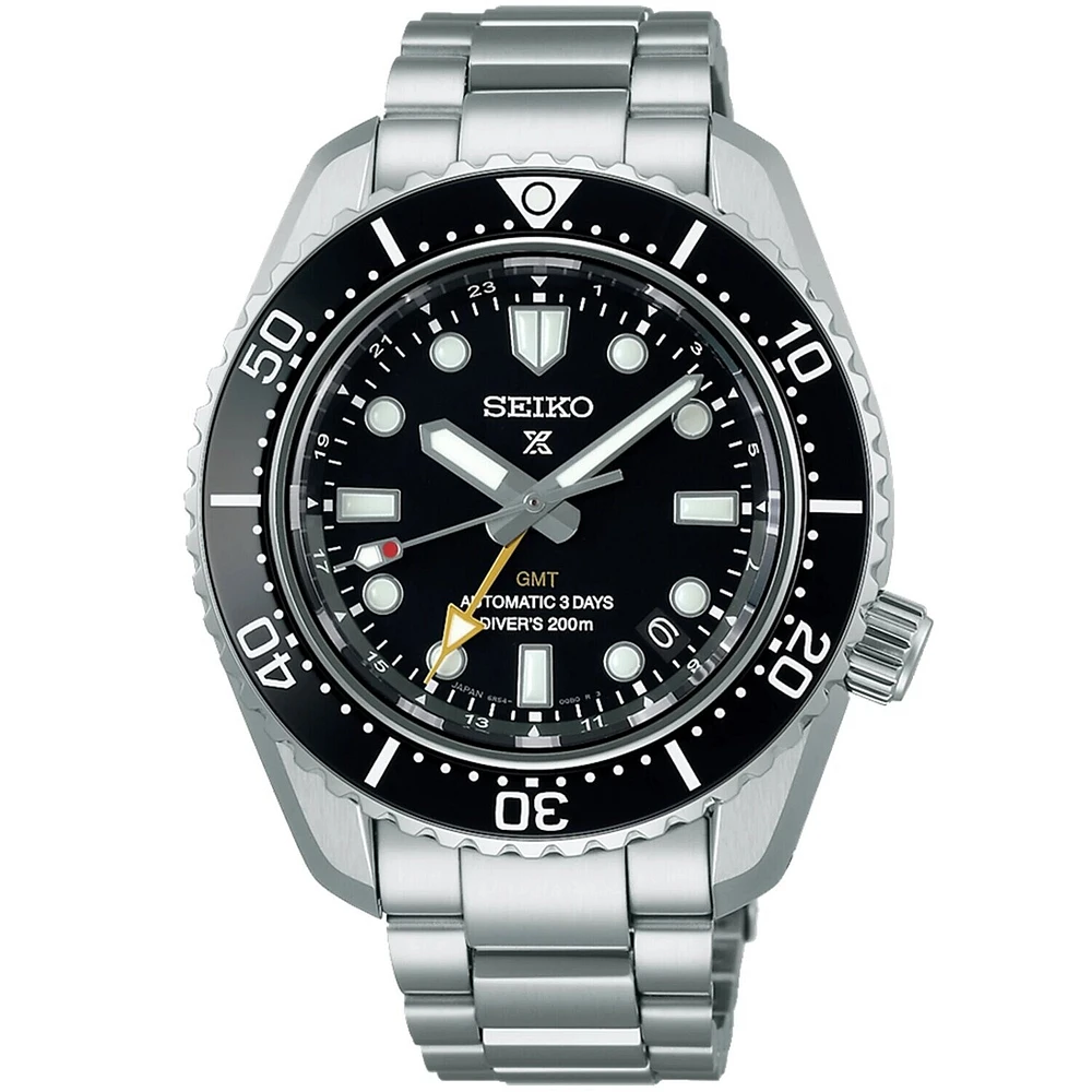 Seiko Prospex Black Dial 42MM 1968 Re-Craft GMT 'Dark Depths' Automatic SPB383J1