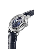 Classic Worldtimer Manufacture 42MM Blue Dial Automatic Limited Edition FC-718NWWM4H6