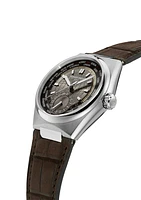 Highlife Worldtimer Manufacture 41MM Brown Dial Automatic FC-718C4NH6