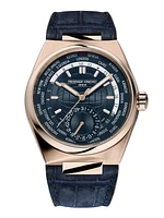 Highlife Worldtimer Manufacture 41MM Blue Dial Automatic FC-718BL4NH9