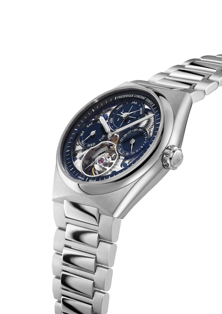 Highlife Tourbillion Perpetual Calendar 41MM Blue Dial Automatic FC-975N4NH6B