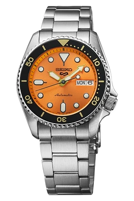 Seiko 5 Sports Orange Dial 38MM Automatic SRPK35