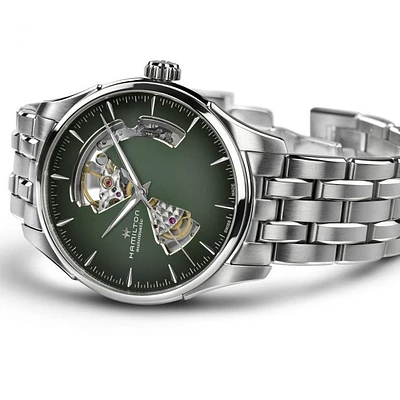 Jazzmaster Open Heart Green Dial 40MM Automatic H32675160