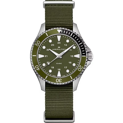 Khaki Navy Scuba Green Dial 37MM Automatic H82241961