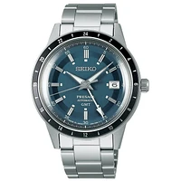 Seiko Presage Style 60s GMT 'Petrol Blue' Blue Dial 41MM Automatic SSK009J1