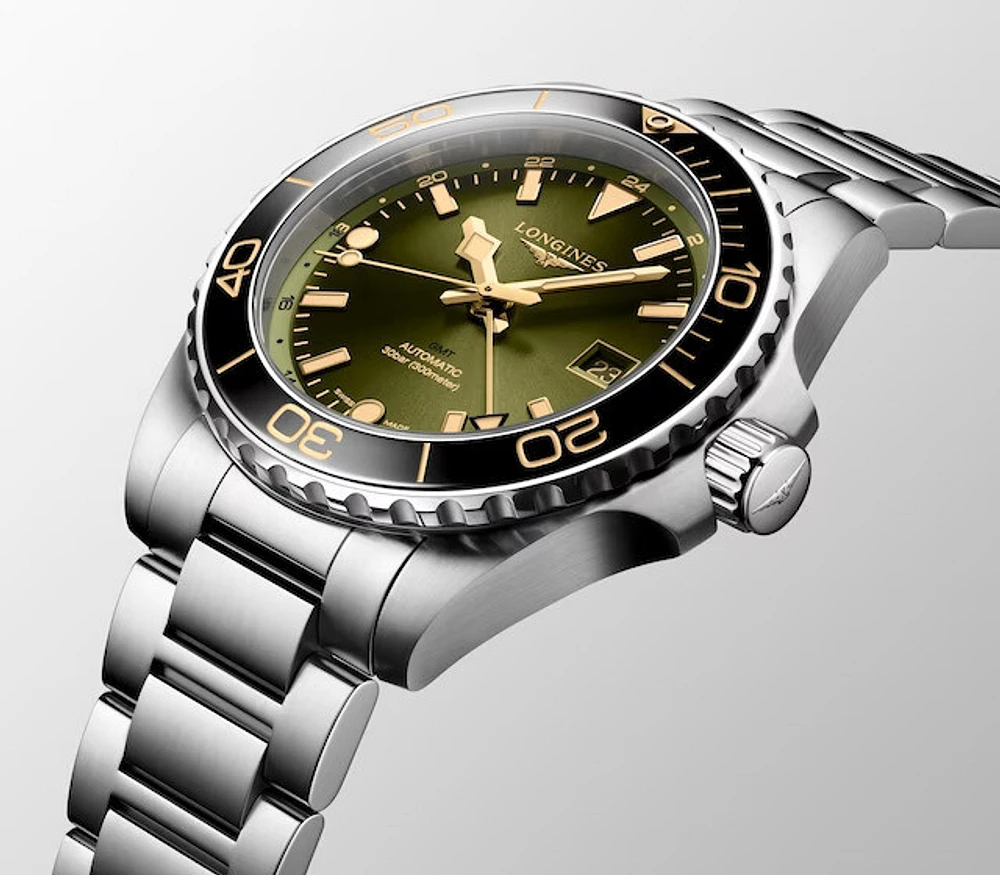 HydroConquest GMT Green Dial Diver 41MM Automatic L37904066