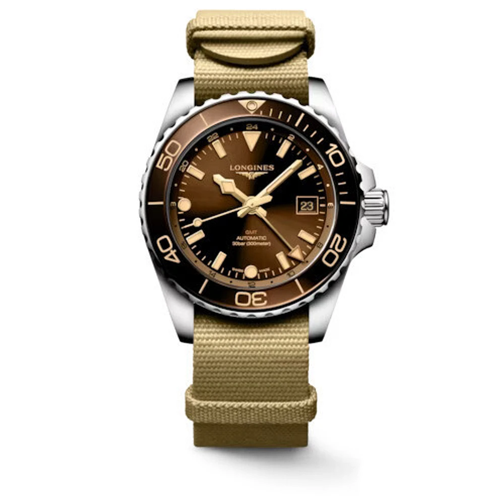 HydroConquest GMT Brown Dial Diver 41MM Automatic L37904662