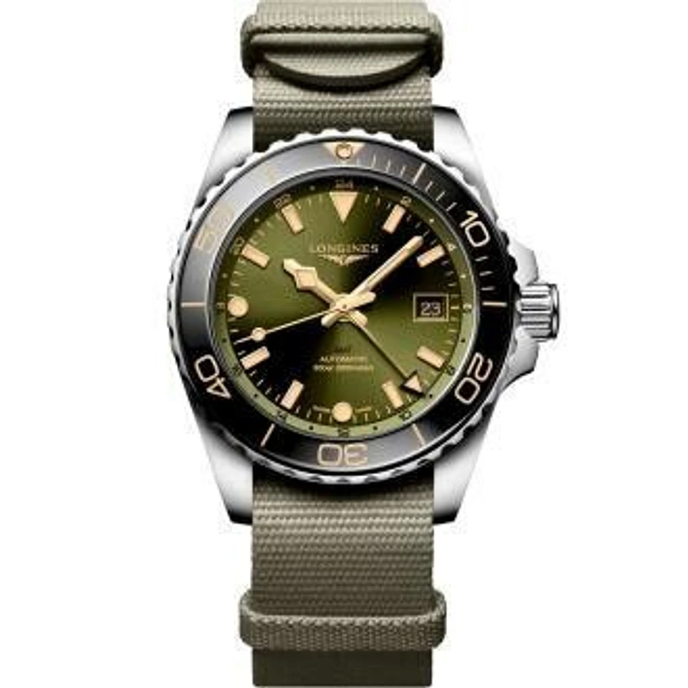 HydroConquest GMT Green Dial Diver 41MM Automatic L37904062