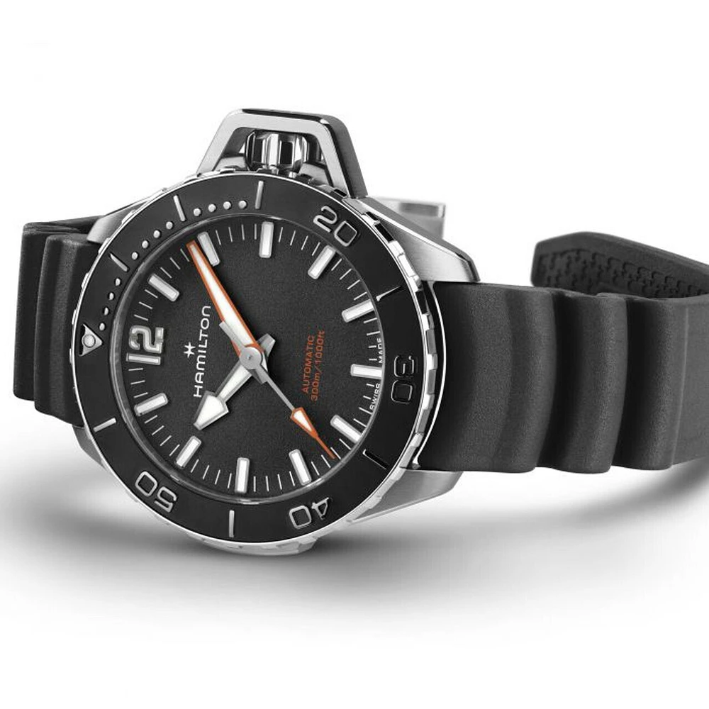 Khaki Navy Frogman Black Dial 41MM Automatic H77455330